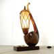 Vintage pipe table lamp by Aldo Tura, 1960s