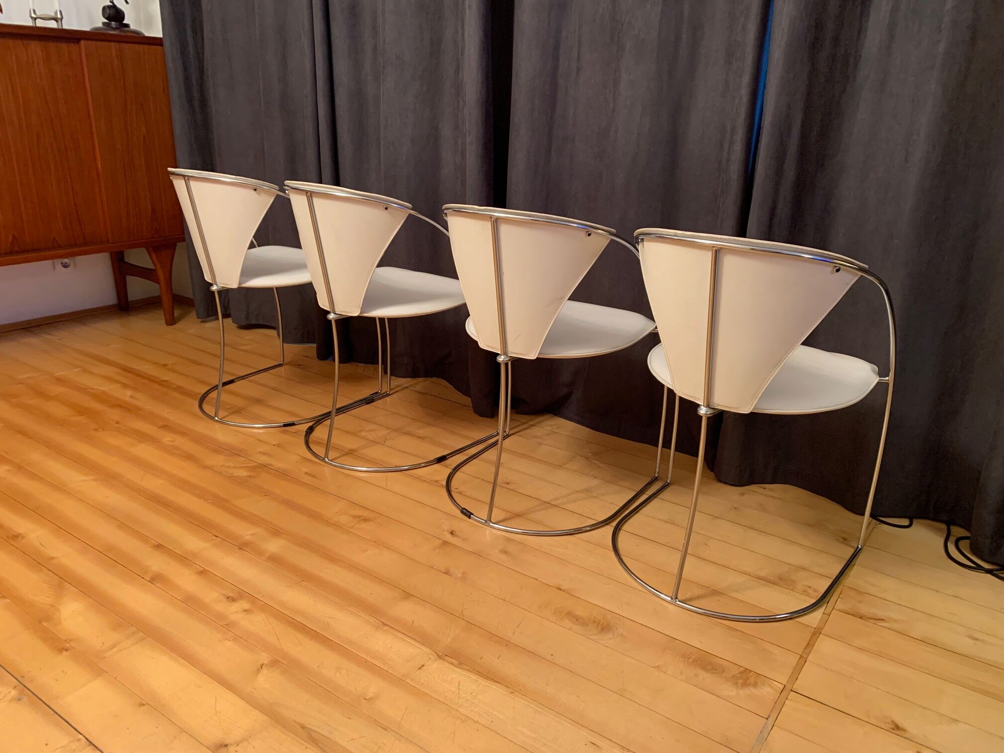 Set of four Linda chairs, Arrben, Italy, 1980s