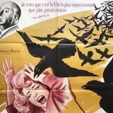 Original French cinema poster "Les Oiseaux" by Alfred Hitchcock - 120x160cm