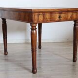 Antique walnut desk, Italy, mid-19th century