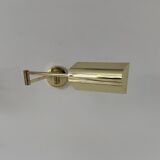 Pair of vintage adjustable wall lights, brass, France, 1970