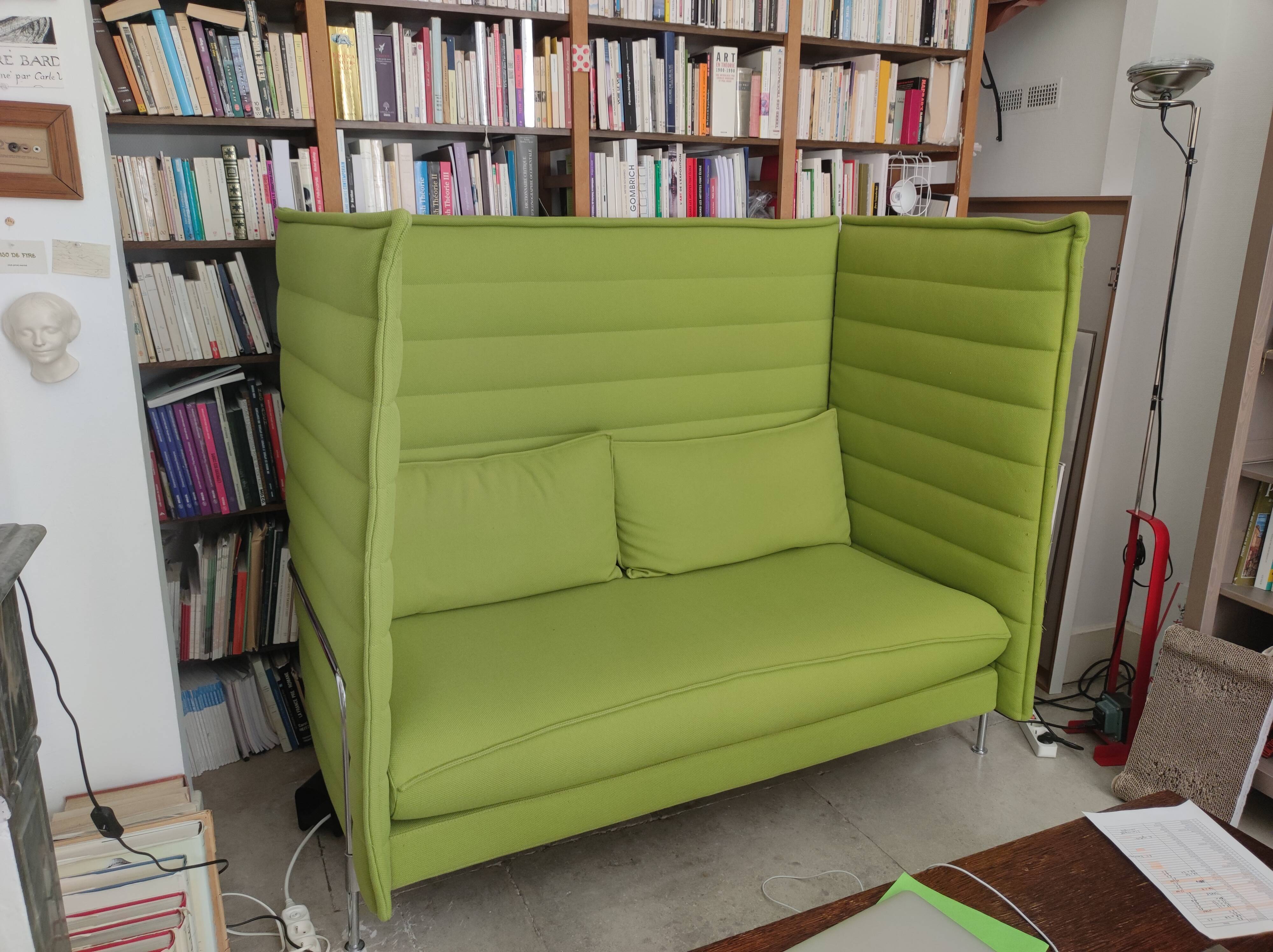 Alcove Highback sofa by the Bouroullec brothers, published by Vitra. 2/3 seater.
