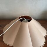 Shell-shaped canvas lampshade