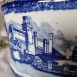 Large 20th century English glazed and enamelled earthenware planter