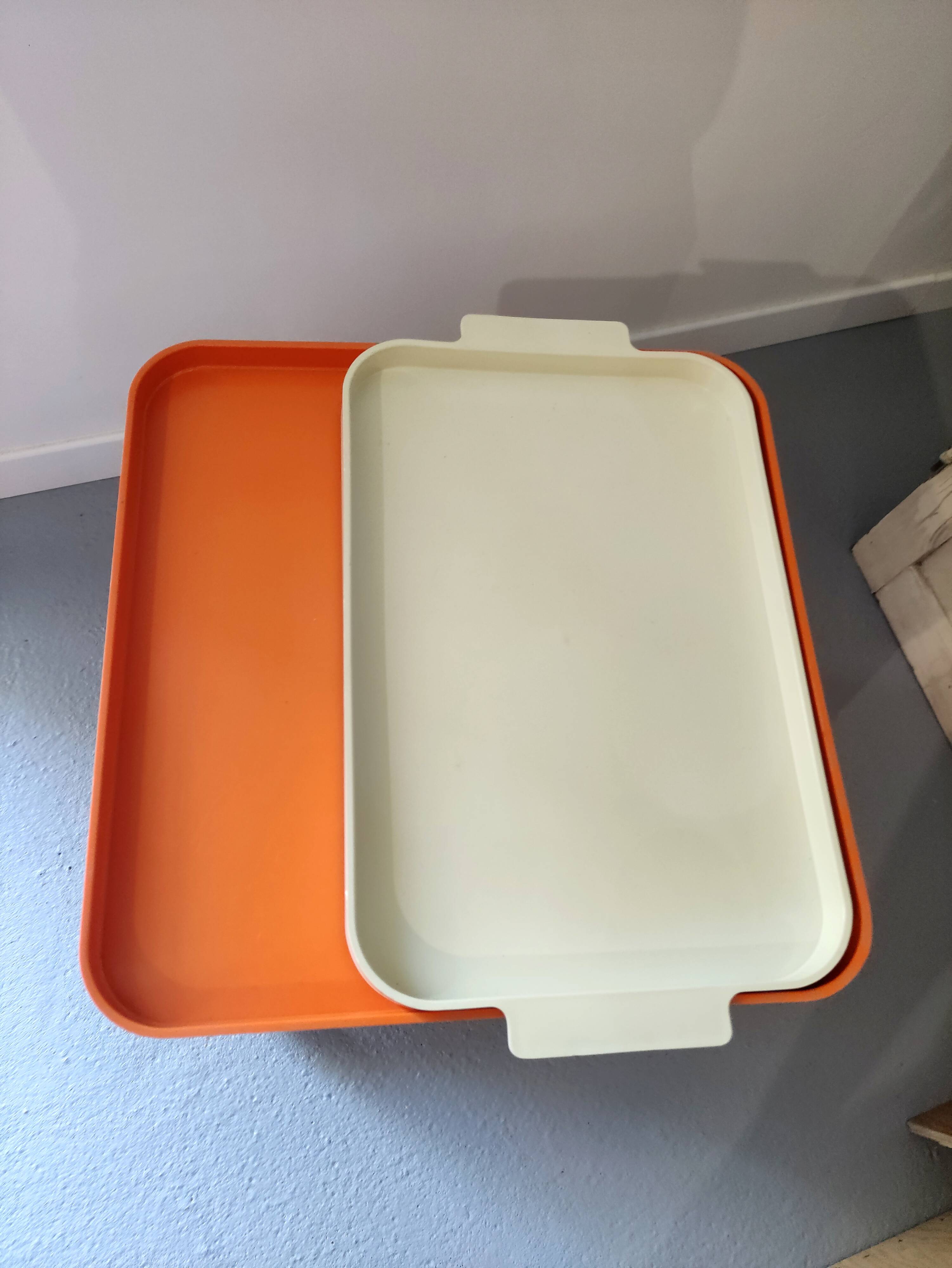 Vintage seventies serving trolley