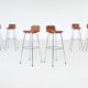 Charlotte Perriand set of six bar stools Les Arcs Ski Resort France 1960