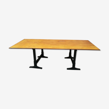 Table plateau tréteaux