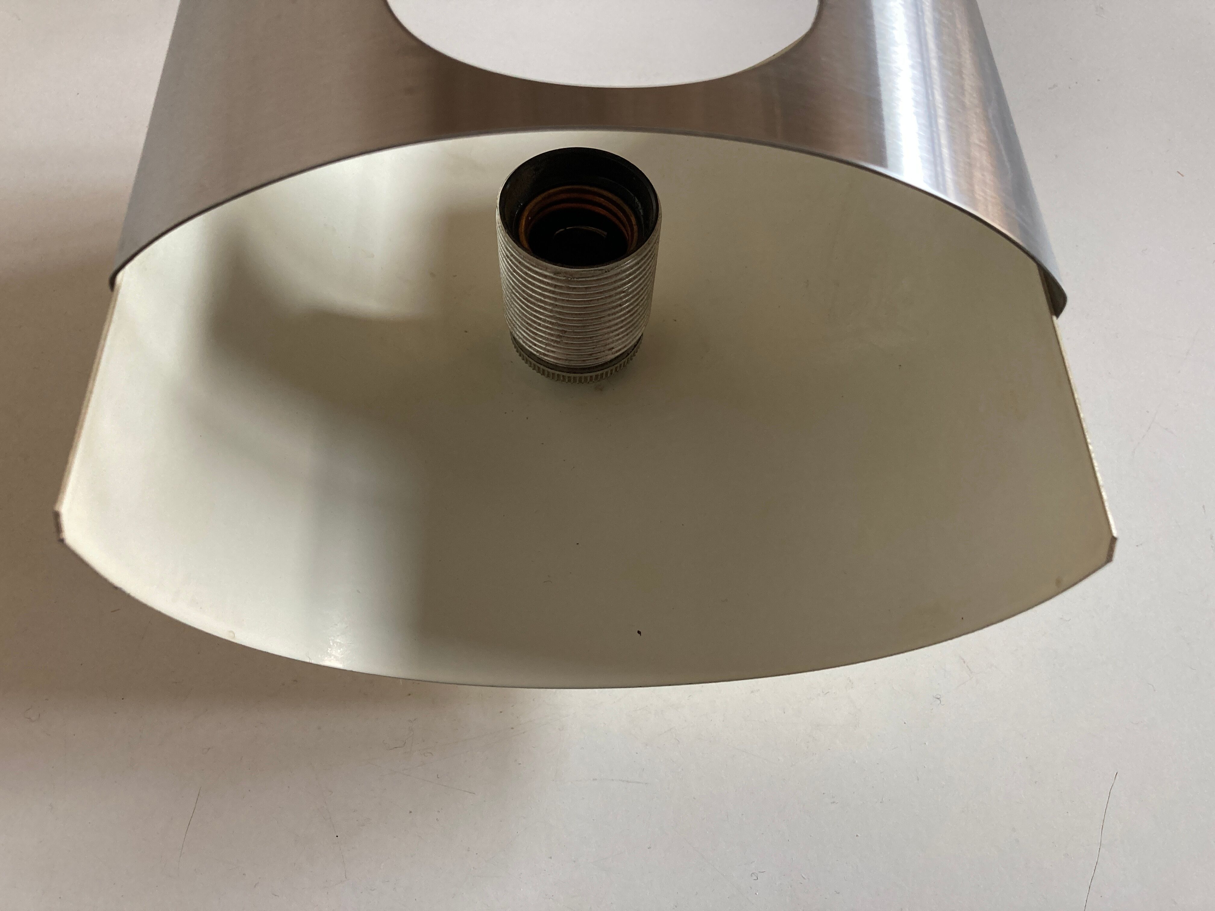 Space Age applied in brushed stainless steel and lay sheet XL 1970 Formentera