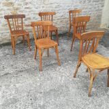 Mismatched bistro chairs