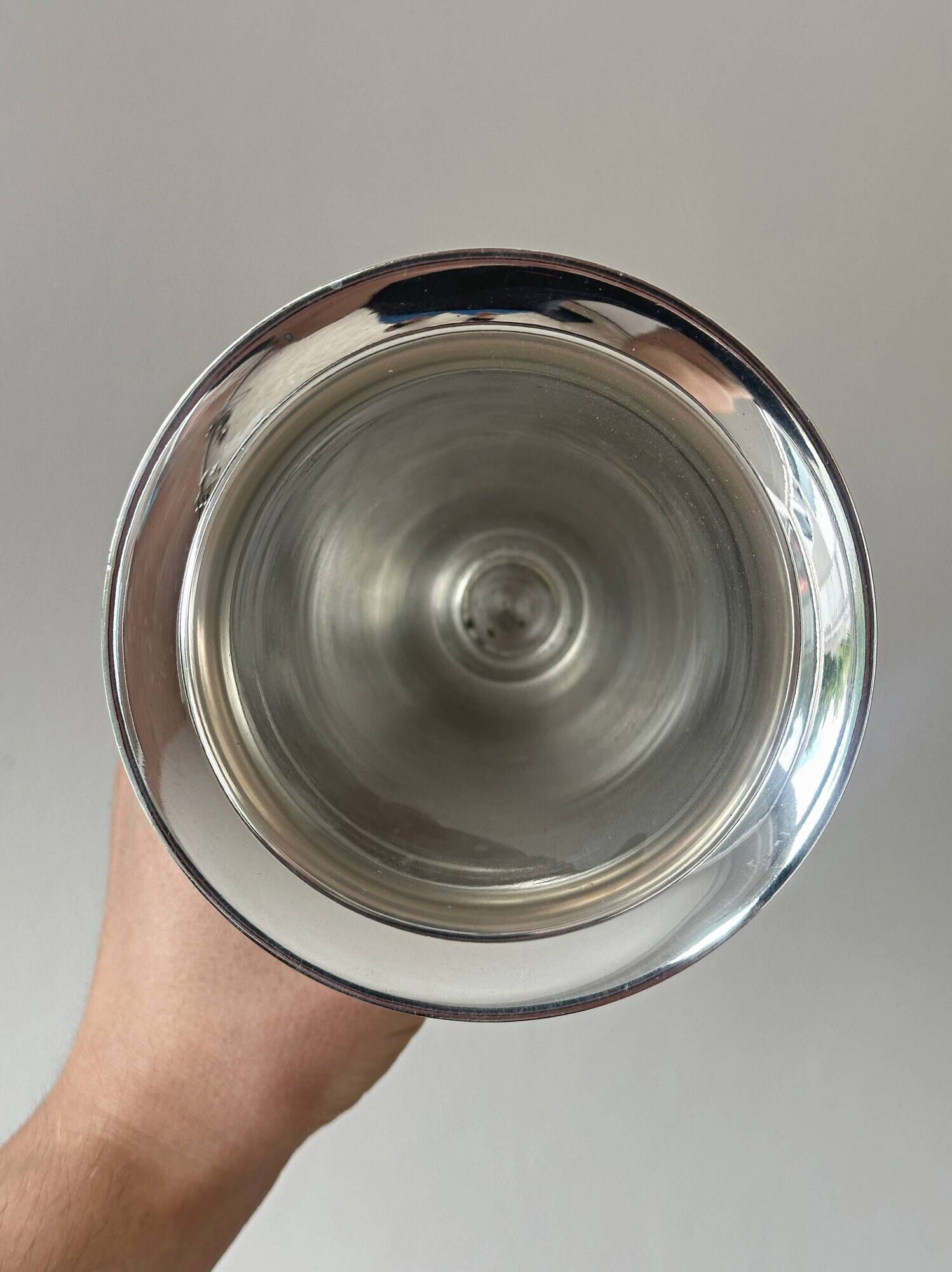 Silver-plated single flower vase