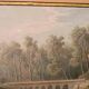 Old watercolour on paper from the early 19th century – landscape with aqueduct and bridge.