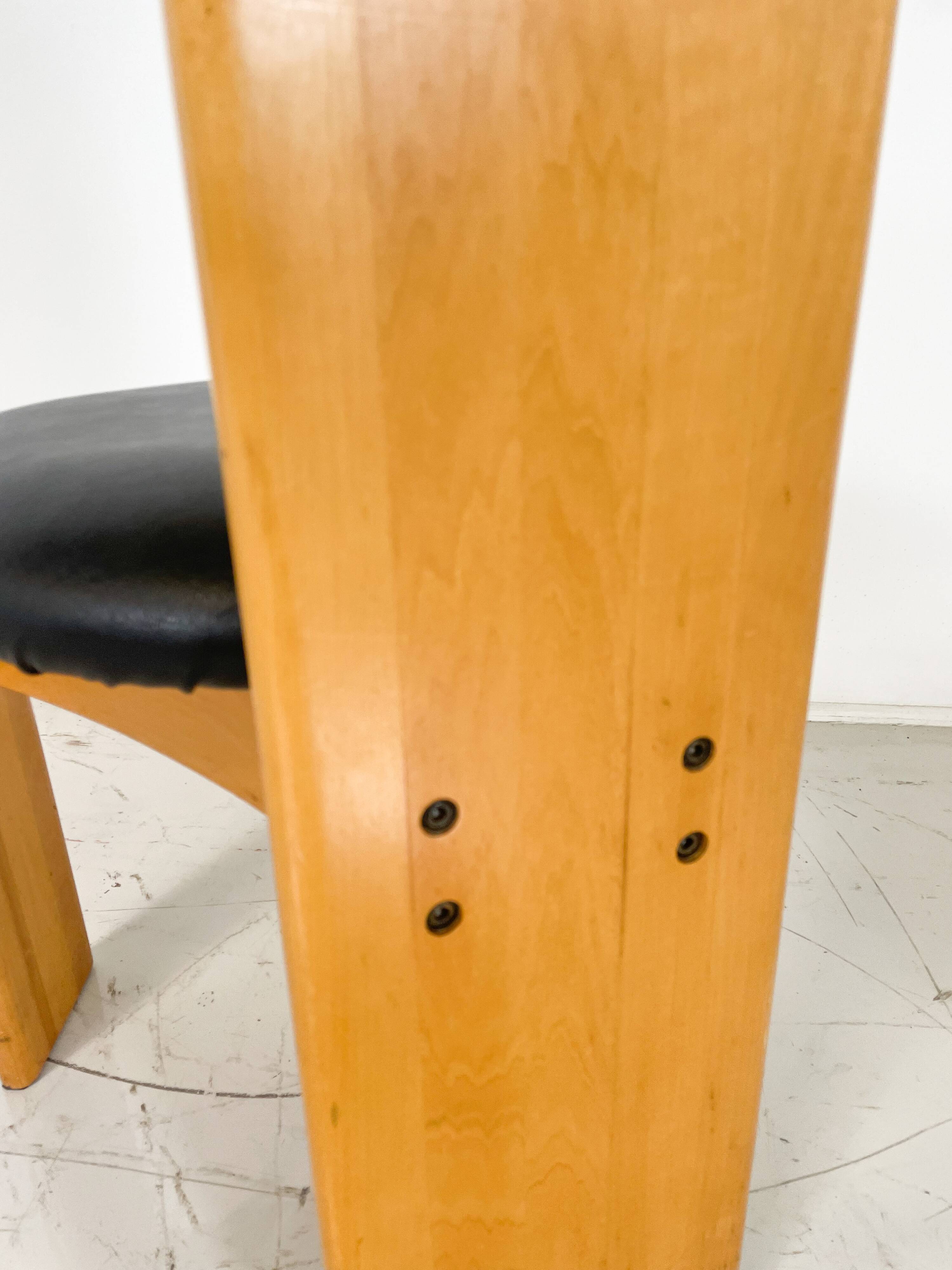 Set of 6 Dining Chairs by Mario Marenco for Mobil Girgi, Italy, 1970s