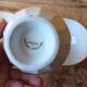 Set of 3 white and gold antique bowls - porcelain cups