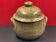 Contemporary ceramic, covered pot signed Baudat, Berry stoneware