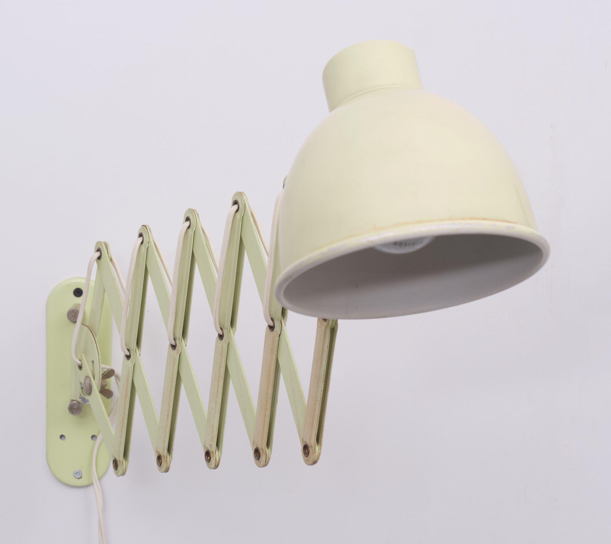 Metal Scissor Wall Lamp 1950s, Dutch