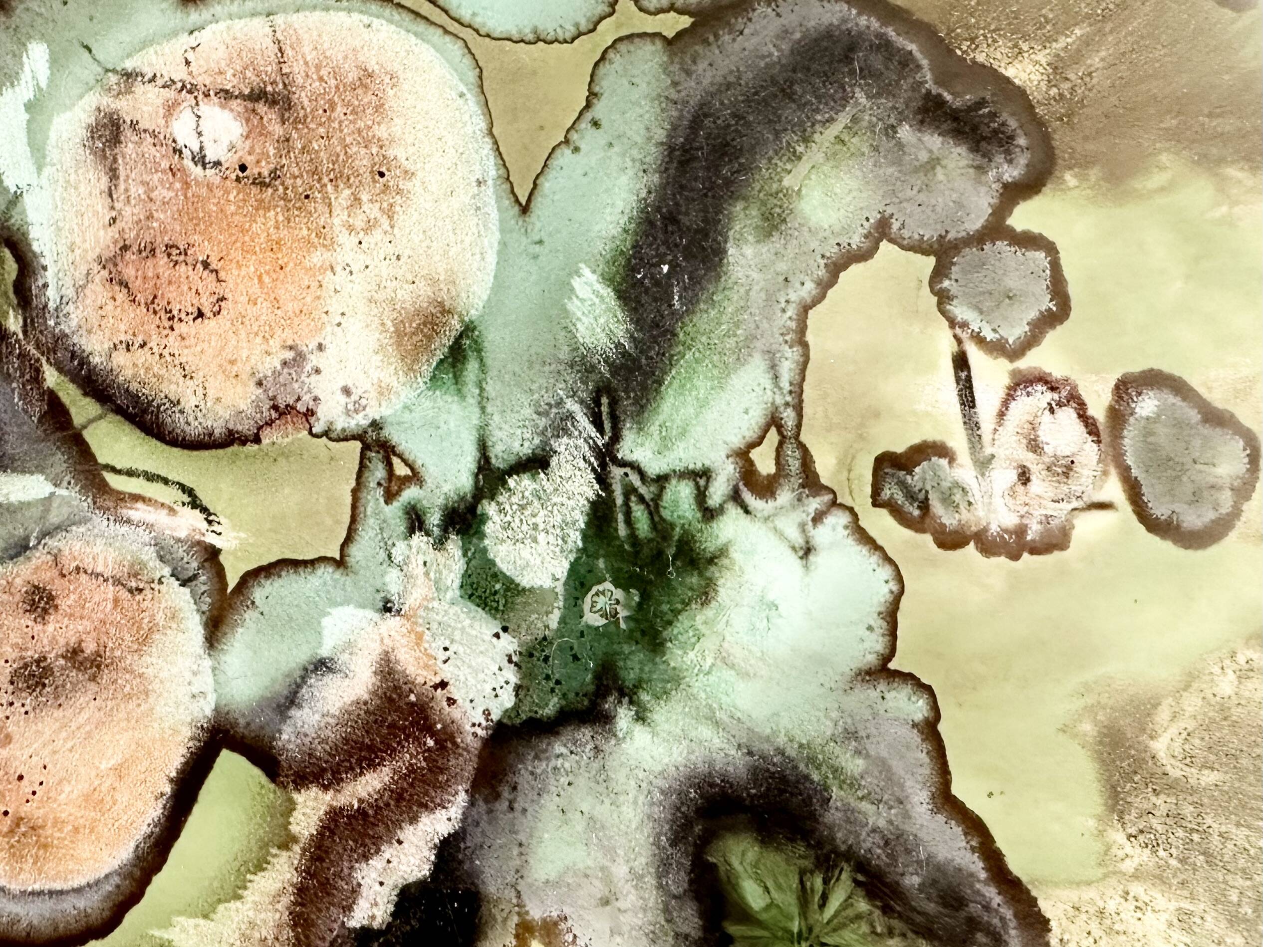 Glazed ceramic art vase with standing ceramic ring by Hanne Wydra-Jantz, Germany 1980