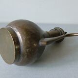 Ancienne verseuse orientale théière arabe aiguière en laiton et bronze 34 cm