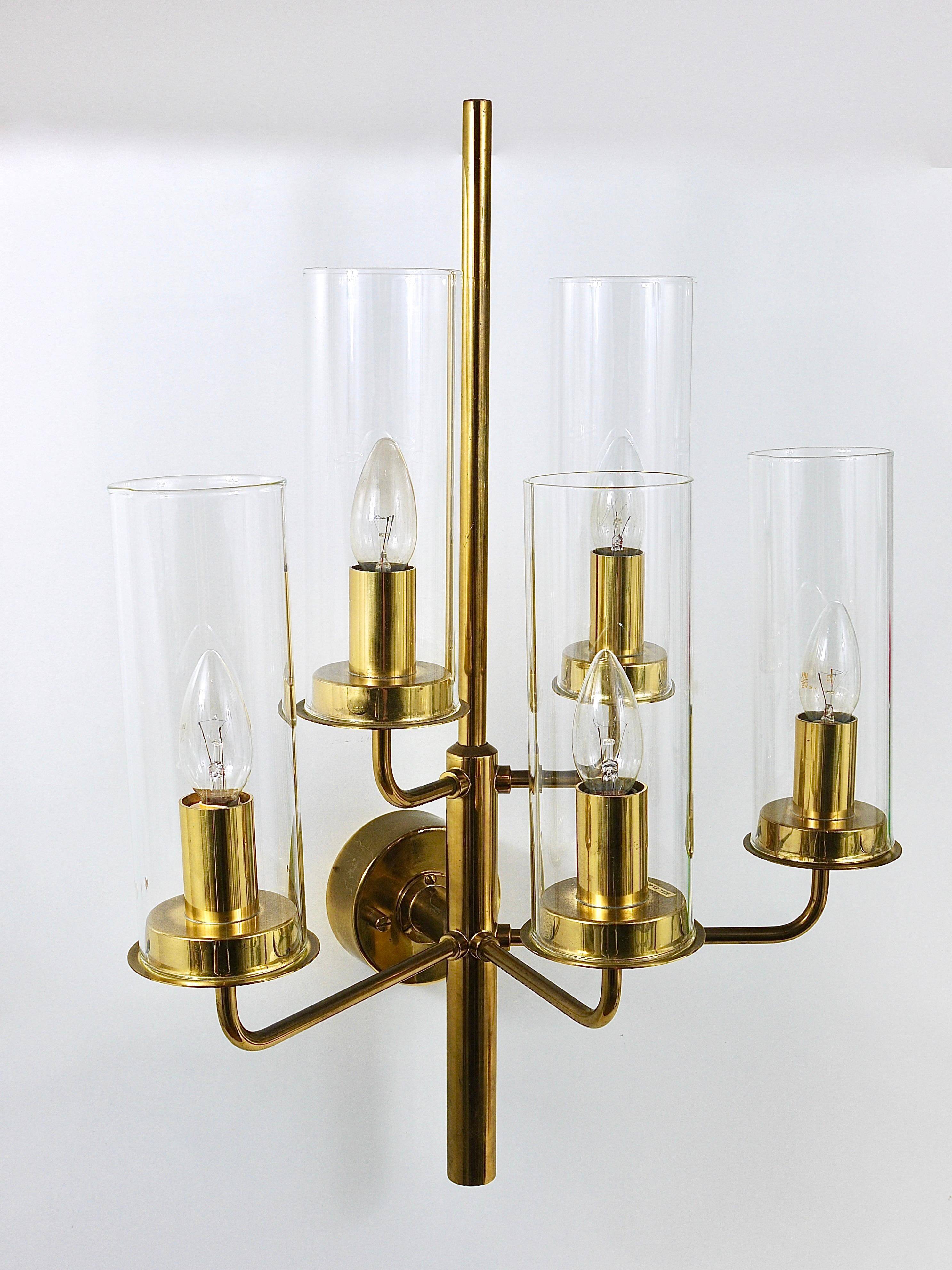 Hans-Agne Jakobsson Sonata Wall Light with 5 Arms, Mid-Century Style, Markaryd, 1960