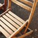 4 teak garden chairs