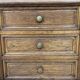 Long low oak countertop with 12 drawers - early XXth
