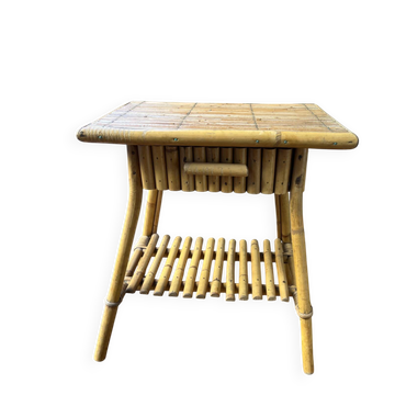 Bamboo bedside table 1960