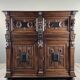 Antique carved wooden buffet in Renaissance style, late 18th / early 19th century.