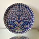 Kutahya porcelain plate with Iznik ottoman motifs