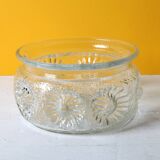 Pressed Glass Bowl: Kvety Flower Design by Pavel Panek / 1973