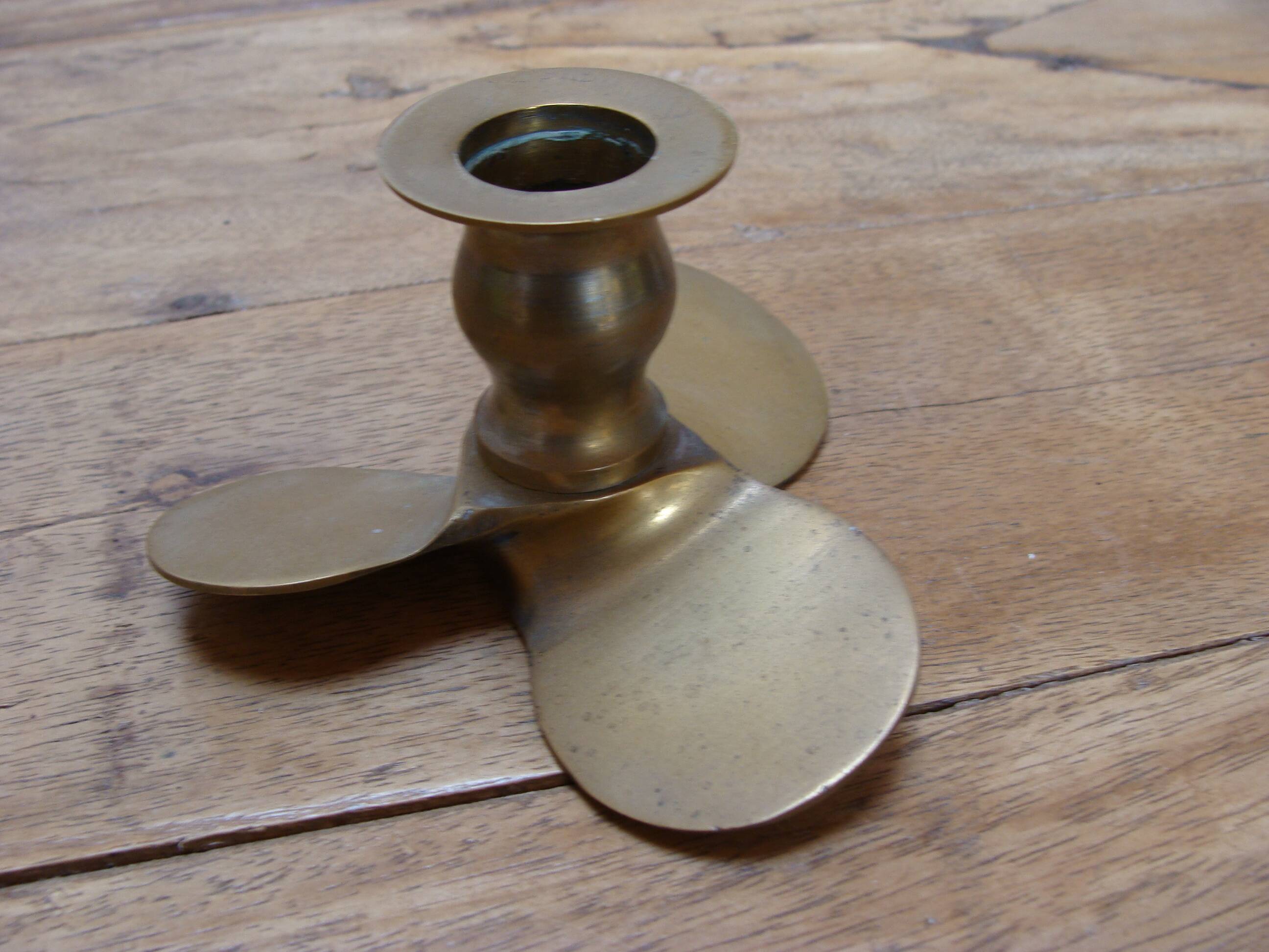 Vintage propeller candle holder
