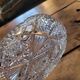 Coupelle vide-poche vintage en verre pressé – années 1960