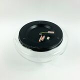 Mid-Century Space Age Wave Glass Ceiling Lights by Koch & Lowy for P&P, 70s