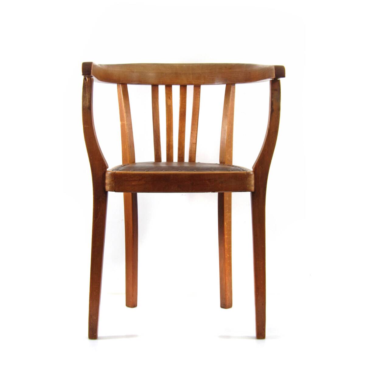 Antique oak Art Nouveau armchair