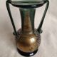 Murano Vintage 1960 Vase Amphora - Black Gold Silver - Original Label