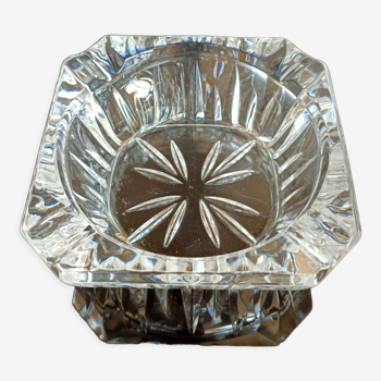 Crystal ashtray 10.2x10.2 cm