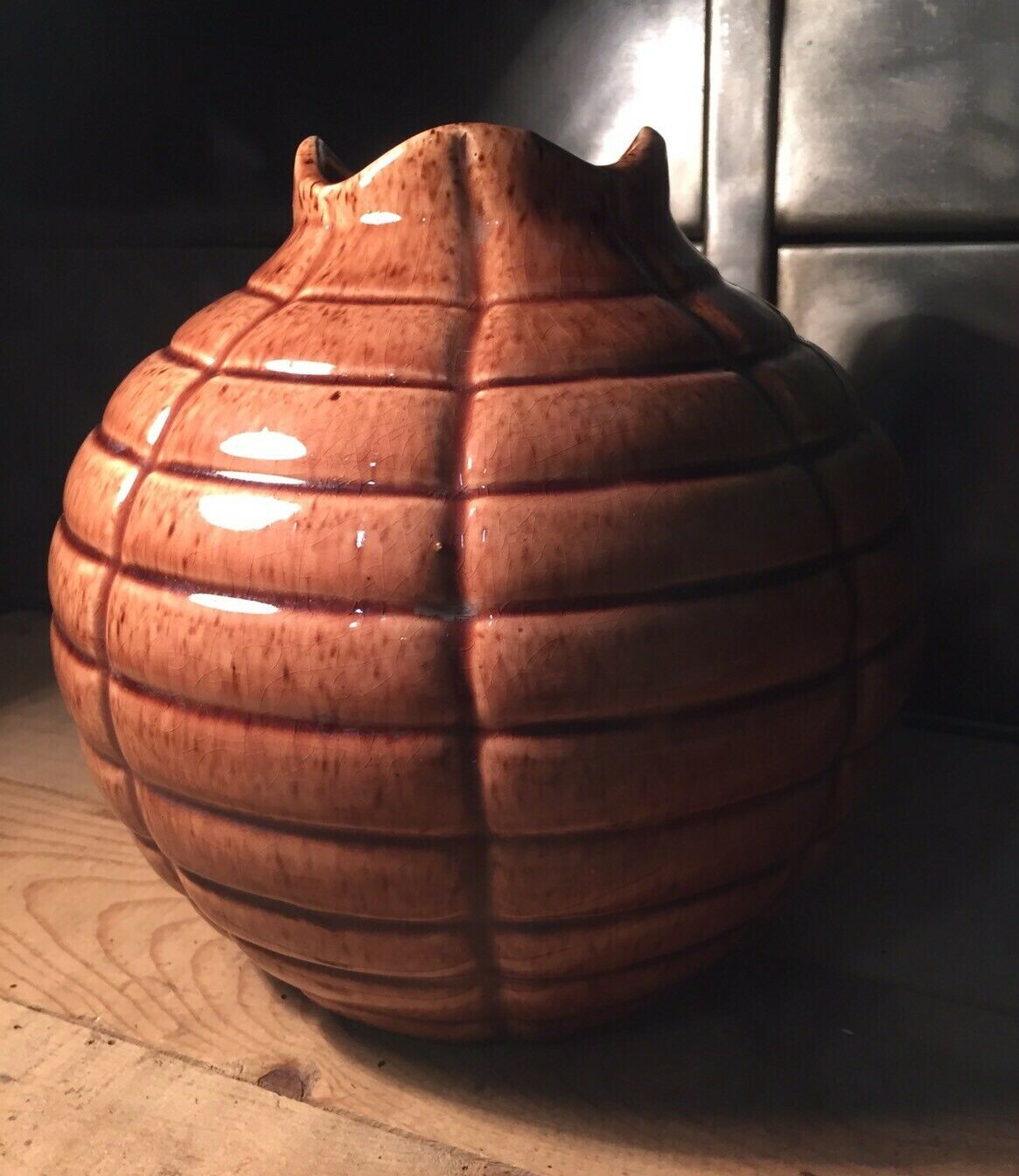 Vase en céramique signé Elgé
