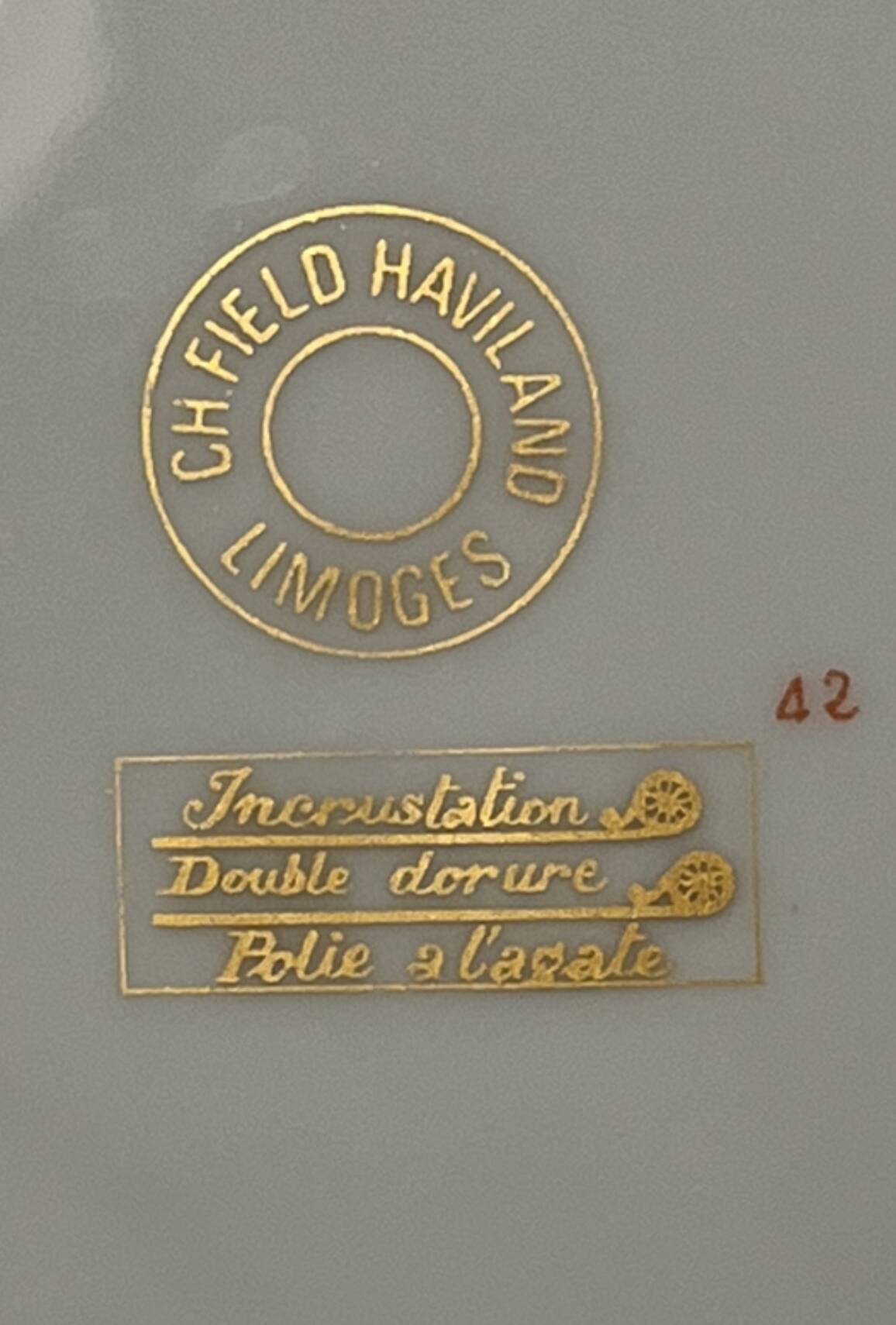 Haviland Parlon Plates and Coffee Cups Service