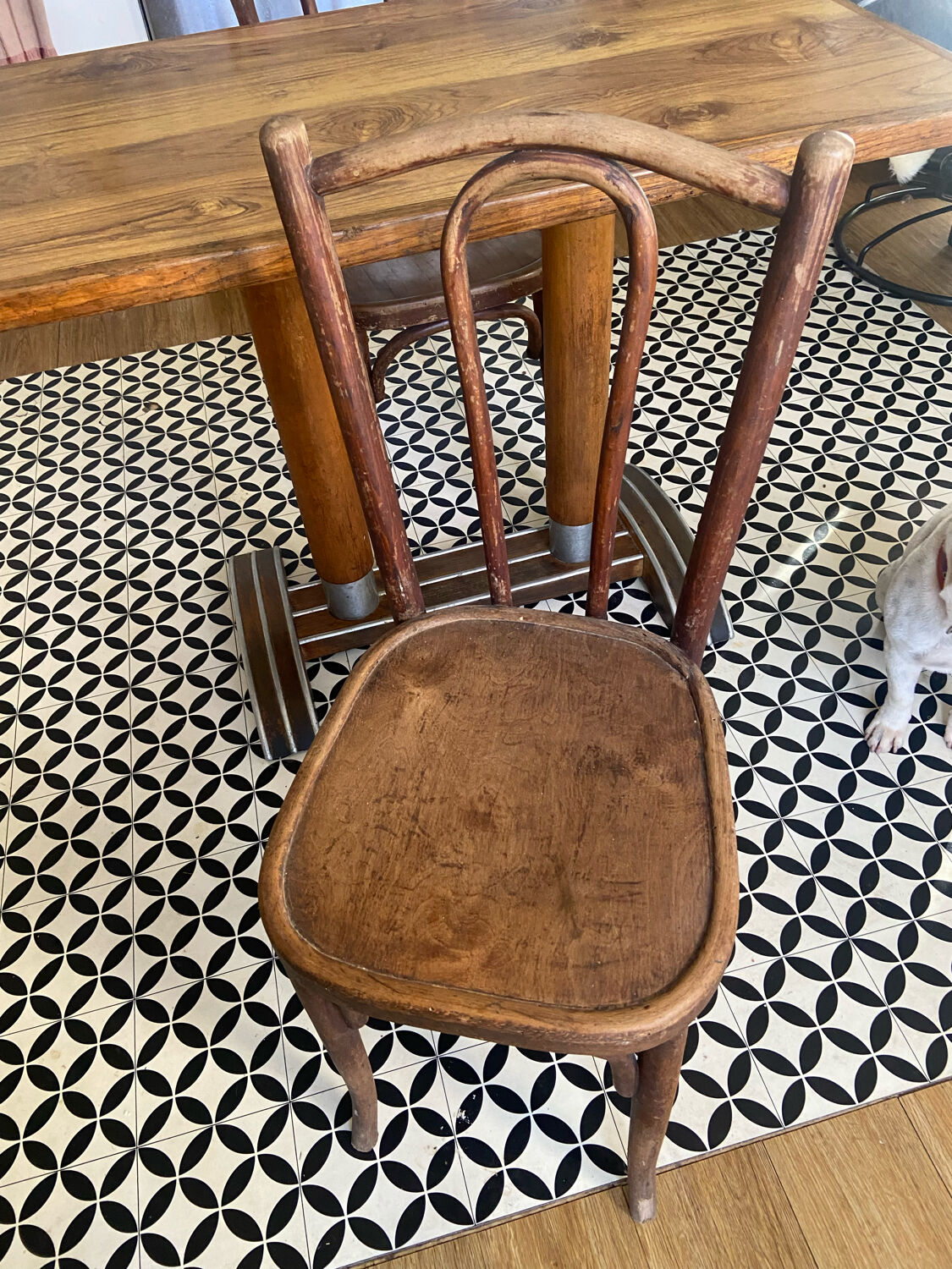 Set table and chairs Bistrot 50s