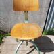Former Anatomic metal workshop chair - seated - vintage adjustable wood file