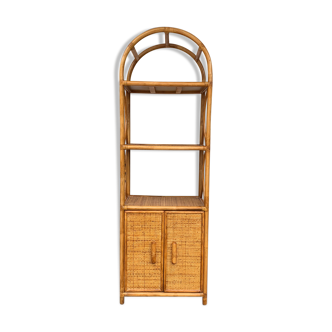 Furniture rack in rattan and bamboo
