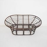 Manou two seater sofa with linnen cushion, The Netherlands 1970's