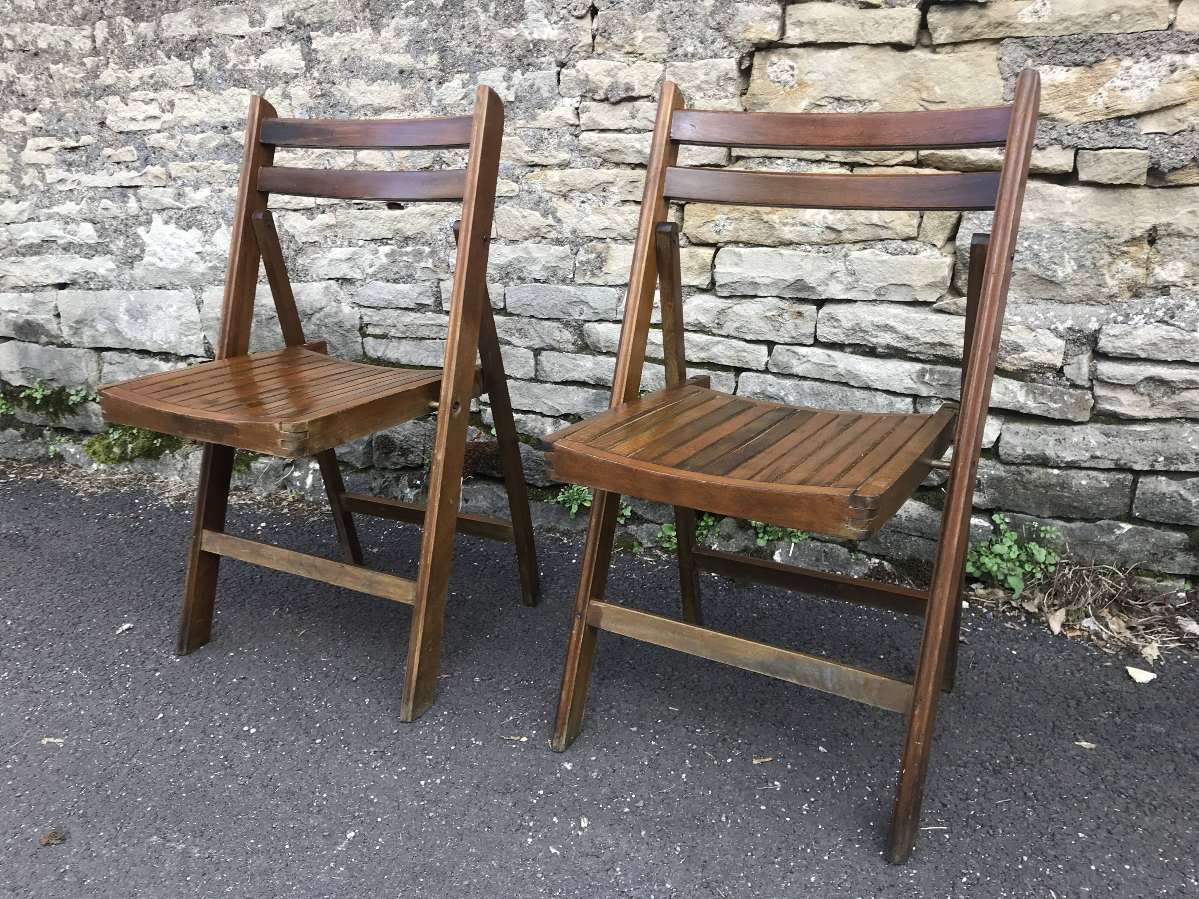 Folding chairs