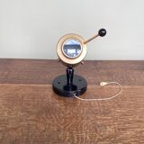 Vintage Zodiac wall light by Jacques Biny, chrome and black, Lita 1950