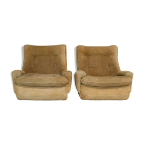 Paire de fauteuils de