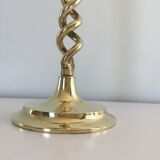 Twisted lamp in solid brass