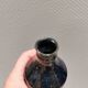 Miniature vase by Peter Fitzner (PF) in stoneware with dark blue glaze