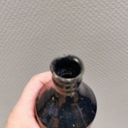 Miniature vase by Peter Fitzner (PF) in stoneware with dark blue glaze