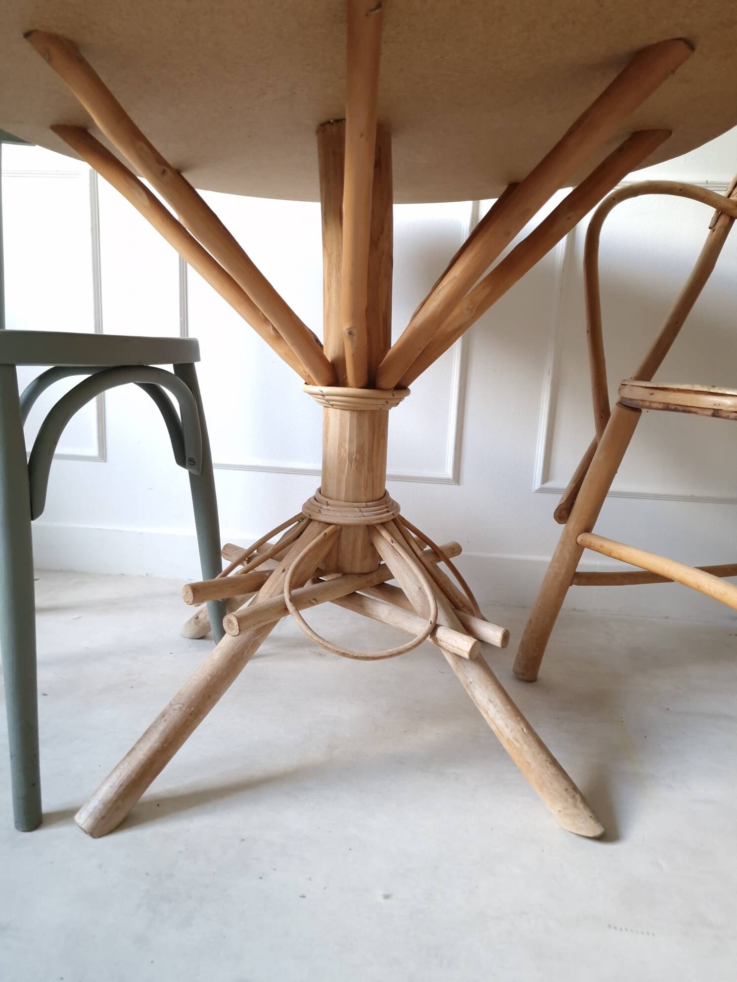 Vintage table and chair