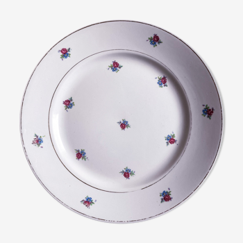 Set of 4 flowery dessert plates