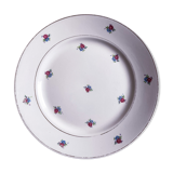 Set of 4 flowery dessert plates