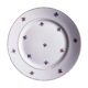 Set de 4 assiettes à dessert fleurie